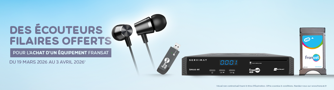 Ecouteurs filaires offerts