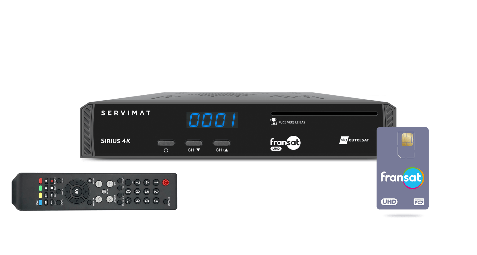 Décodeur satellite FRANSAT UHD