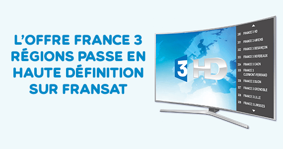 France 3 en HD sur Fransat