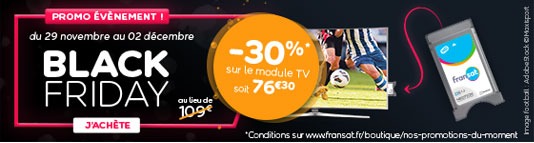 LES OFFRES BLACK FRIDAY VIA FRANSAT!