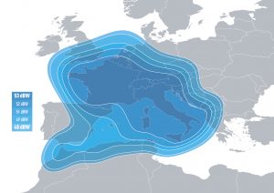 Modification du satellite EUTELSAT 5WA Carte_Couverture_EUTELSAT_5WB-300x212