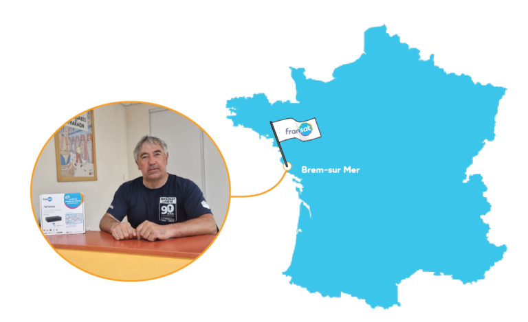 Carte Fransat Officielle Neuve PC7 - Satellite EUTELSAT 5 West B - Accès TV Française 4 Ans