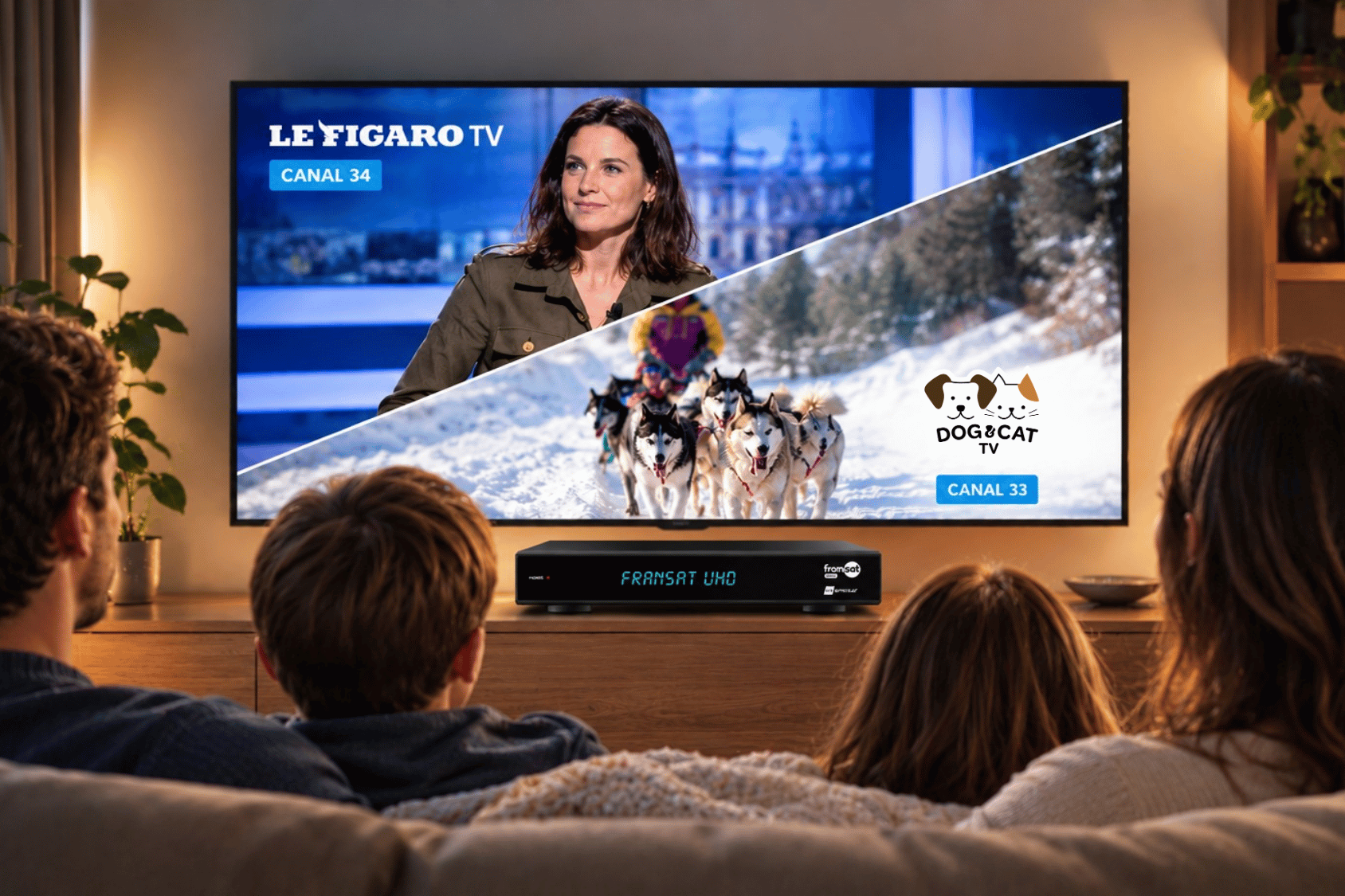 Encore plus de chaînes gratuites avec FRANSAT UHD !